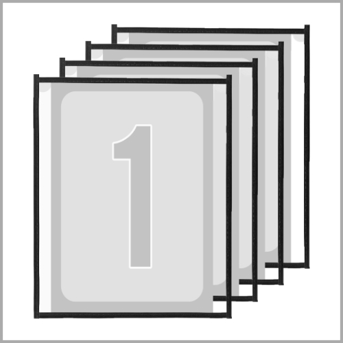 Clear Velcro Pockets